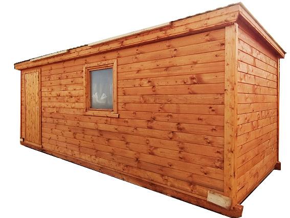 Бытовка 2,2х5,5 м одна перегородка внутри и одно окно - для дачи и стройки фото 1