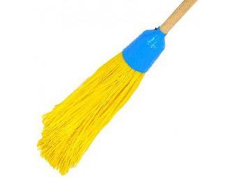 Метла синтетическая, круглая(4 кольца) фото 1