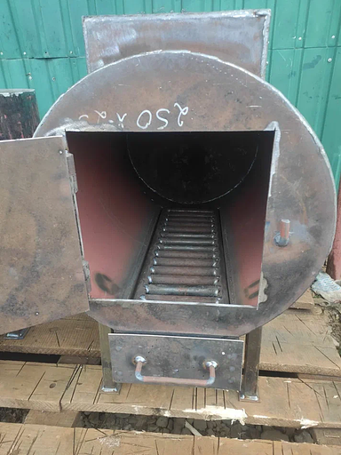 Печь буржуйка горизонтальная фото 3