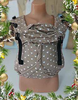 Май-слинг «Сердечки кофе» опт фото 1