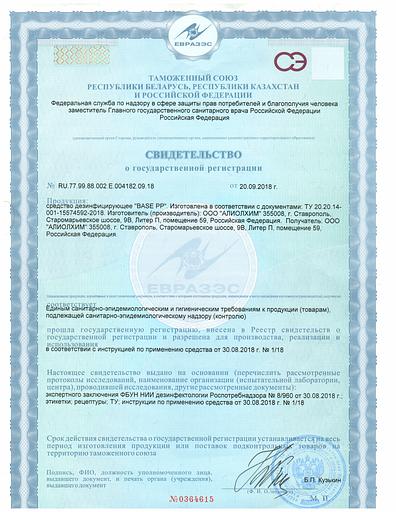 Дезинфицирующее средство на основе надуксусной кислоты BASE PP (опт) фото 2