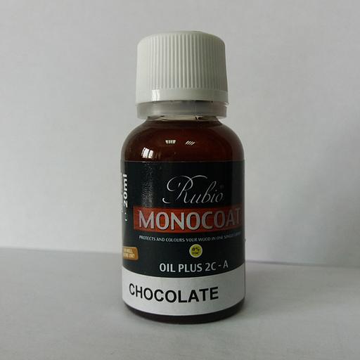 Масло Rubio Monocoat Oil Plus 2C component A, Chocolate, 20 ml фото 1