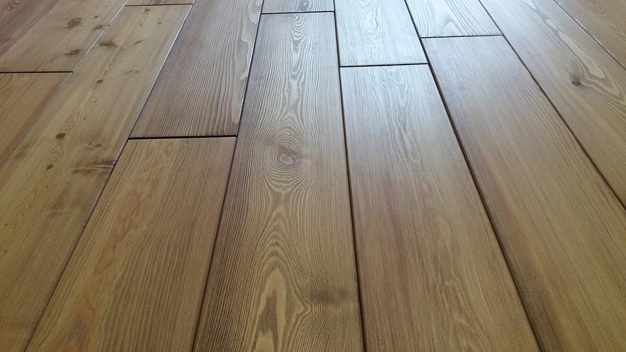 Темный дуб, массивная доска, лиственница, 15 мм, натур, масло, 1.97 м2 фото 1