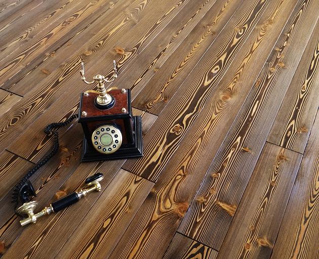 Мокко, массивная доска, лиственница, 15 мм, натур, УФ-лак, 1.97 м2 фото 1