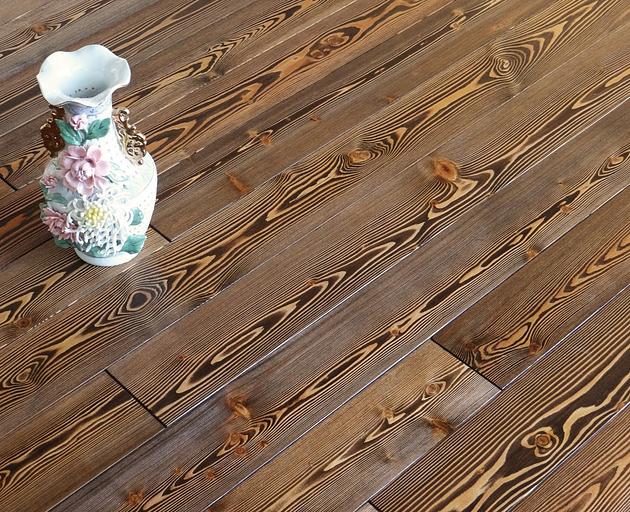 Мокко, массивная доска, лиственница, 15 мм, селект, УФ-лак, 1.97 м2 фото 1