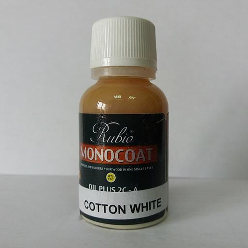 Масло Rubio Monocoat Oil Plus 2C component A, Cotton White, 20 ml фото 1