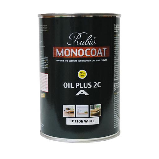 Масло Rubio Monocoat Oil Plus 2C component A, Cotton White, 1000 ml фото 1