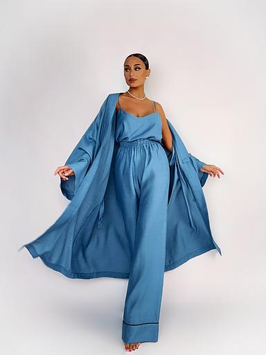 Женский комплект тройка «Голубая», Опт фото 1