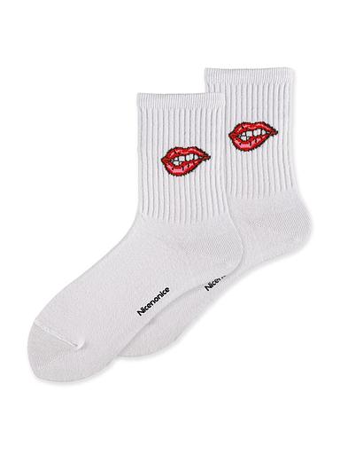 Носки Nicenonice Classic «lips» ОПТ фото 1