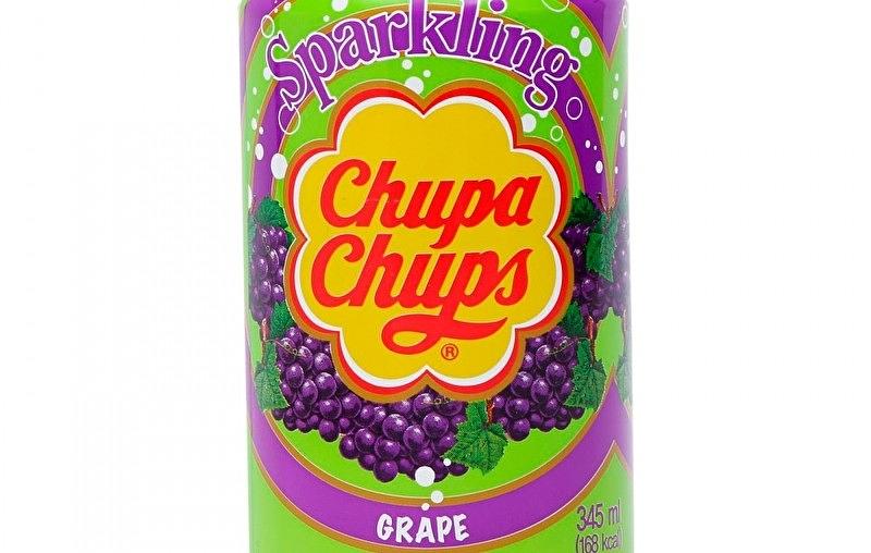 Газированный напиток Chupa Chups «Виноград» ж/б 345мл 1/24 ОПТ фото 1