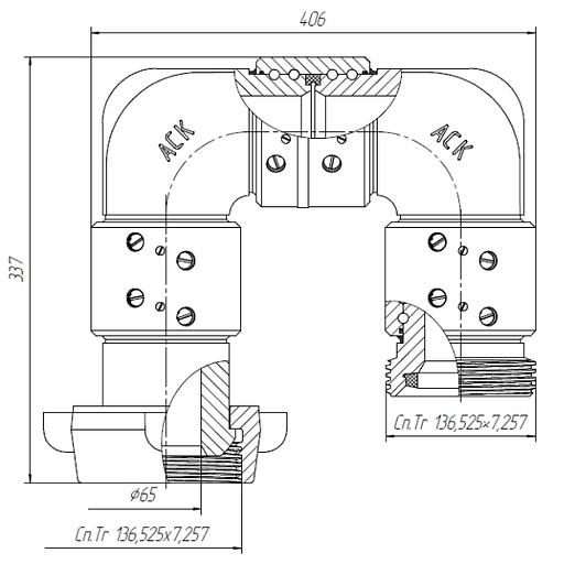 Колено шарнирное КШ-110.00.000-02А фото 2