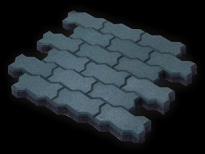 Брусчатка «Волна» 235х150х40 мм, Опт фото 1