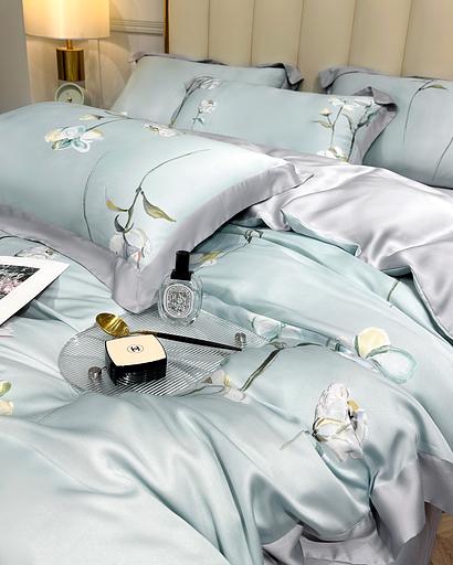 Комплект постельного белья Евро King 100 % тенсель ОПТ фото 6