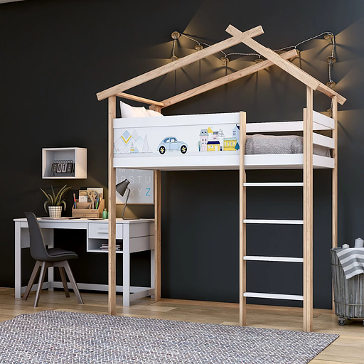 Детская кровать чердак Home 3 с УФ фото 1