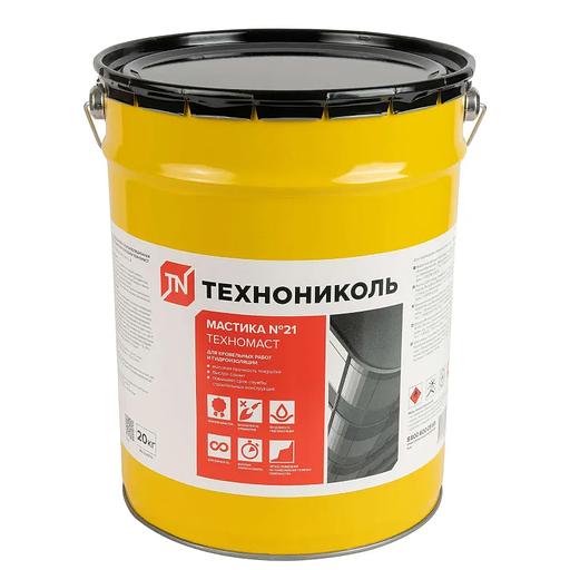 Мастика битумно-полимерная кровельная Технониколь Техномаст №21 20кг фото 1