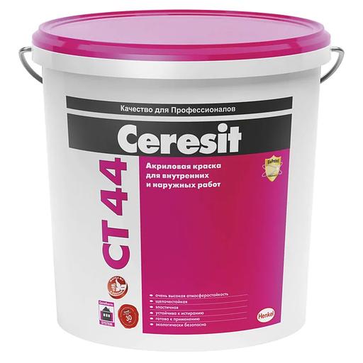 Краска водно-дисперсионная акриловая Ceresit CT44, 15л фото 1