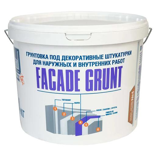Грунтовка Bergauf Facad Grunt под декоративные штукатурки, 14 кг фото 1