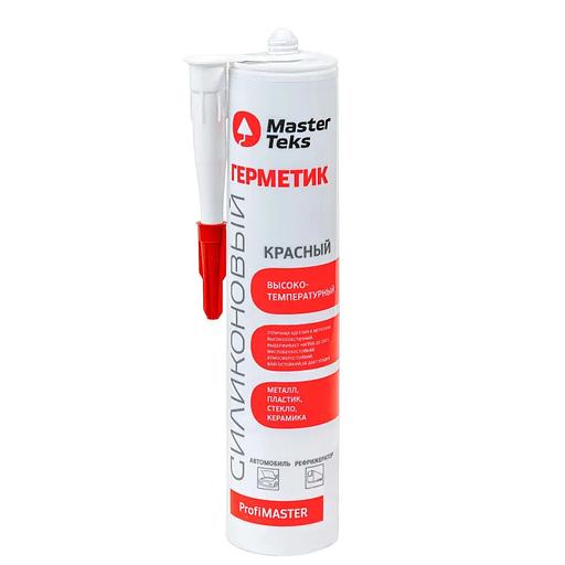 Герметик силиконовый высокотемпературный MasterTeks (красный), 260 мл фото 1
