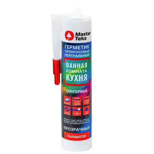 Герметик силиконовый нейтральный MasterTeks (б\цв), 280 мл фото 1