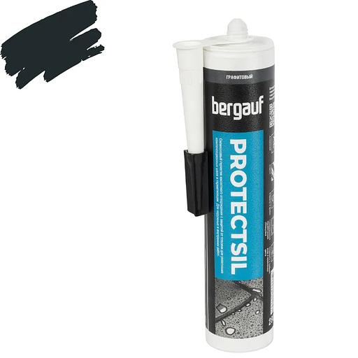 Затирка силиконовая Bergauf Protectsil графит 280мл фото 1