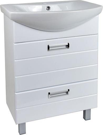Тумба Вега 60 DORATIZ 9912.496, напольная, белая, под умывальник Балтика 60 фото 1