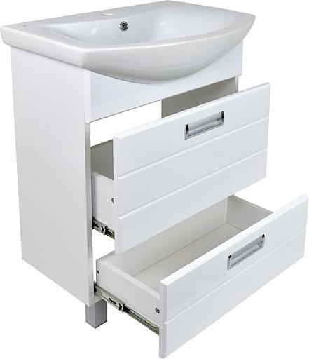 Тумба Вега 60 DORATIZ 9912.496, напольная, белая, под умывальник Балтика 60 фото 3