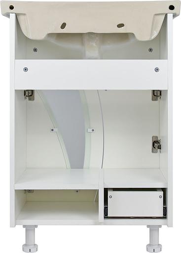 Тумба Ирэн 58 DORATIZ 9912.437, белая, под умывальник Интакт с ящиком фото 5