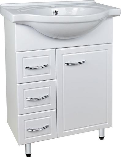 Тумба Лайма 60 DORATIZ 9908.205, напольная, белая, под умывальник Сатурн 60 фото 1