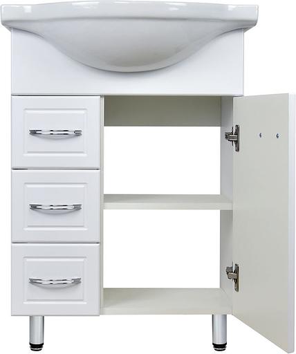 Тумба Лайма 60 DORATIZ 9908.205, напольная, белая, под умывальник Сатурн 60 фото 3