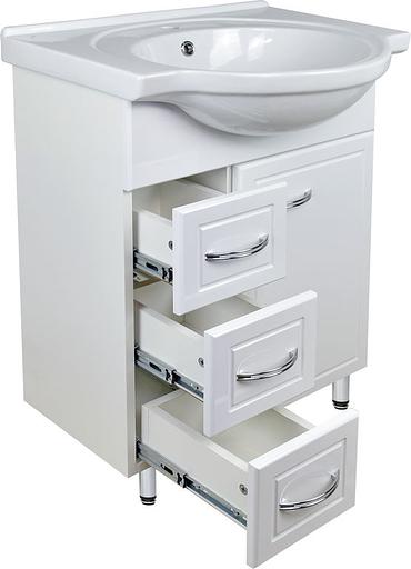 Тумба Лайма 60 DORATIZ 9908.205, напольная, белая, под умывальник Сатурн 60 фото 4