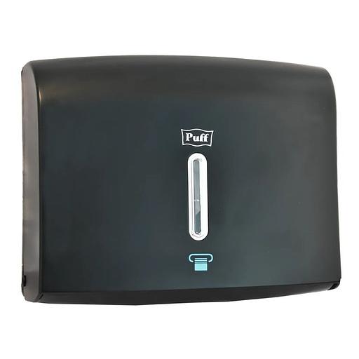 Диспенсер бумажных полотенец puff-5120Bl, черный, ABS-пластик, 28х23х11 см фото 1