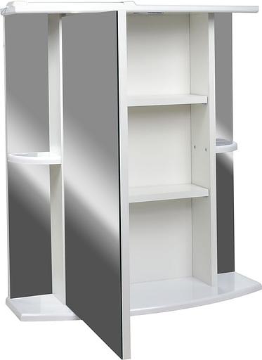 Зеркало-шкаф София 60 DORATIZ 2712.230, белый, левый с подсветкой фото 3