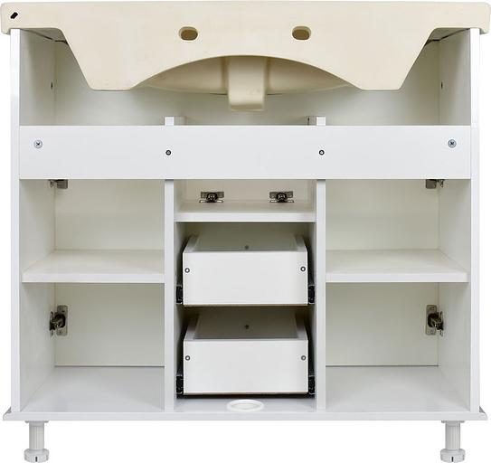 Тумба Аттика 85 DORATIZ 9912.318, белая глянец, под умывальник Элеганс 85 фото 5