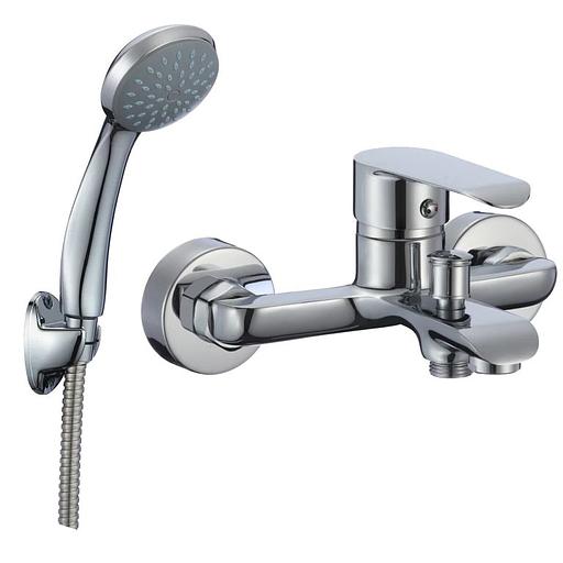 Смеситель ванно-душевой одноручный "Eleanti" с металлическим шлангом фото 1