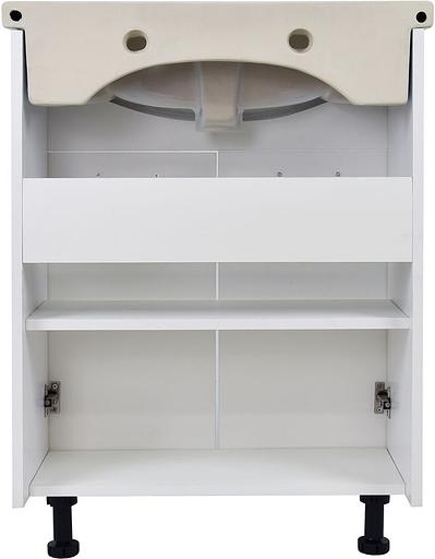 Тумба Вега 60 DORATIZ 9912.502, напольная, белая, под умывальник Балтика 60 фото 4