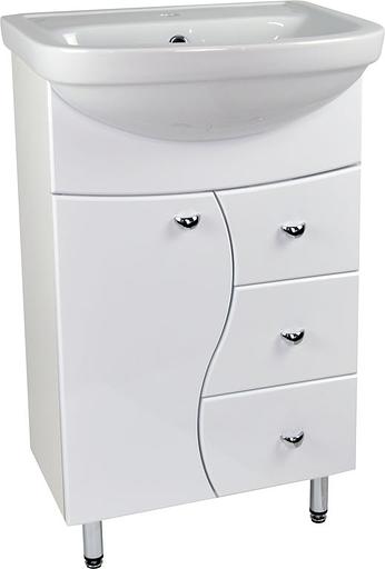 Тумба Карина 50 DORATIZ 9911.036, белая, под умывальник Акватон фото 1