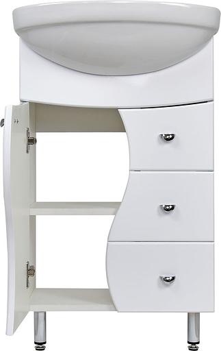 Тумба Карина 50 DORATIZ 9911.036, белая, под умывальник Акватон фото 3