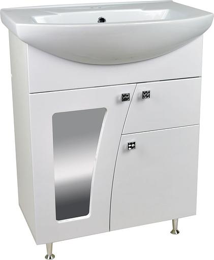 Тумба Селена 55 DORATIZ 9912.498, напольная, белая, под умывальник Уют 55 фото 1