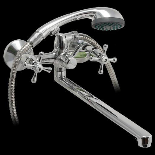 Смеситель ванно-душевой двуручный "Juguni" JGN0140/B фото 1