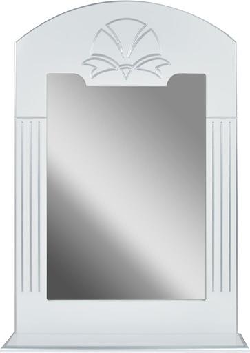 Зеркало-полка Аттика 85 DORATIZ 2711.125, белое, патина серебро фото 1