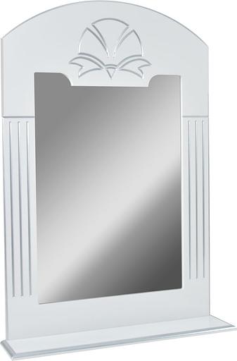 Зеркало-полка Аттика 85 DORATIZ 2711.125, белое, патина серебро фото 2