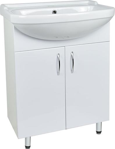 Тумба Эко 50 DORATIZ 9912.038, напольная, белая, под умывальник Уют 50 фото 1