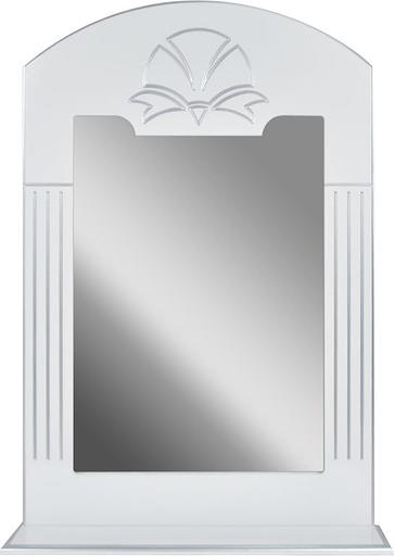 Зеркало-полка Аттика 75 DORATIZ 2711.122, белое, патина серебро фото 1