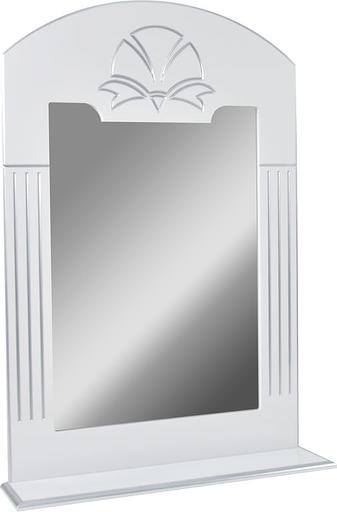 Зеркало-полка Аттика 75 DORATIZ 2711.122, белое, патина серебро фото 2