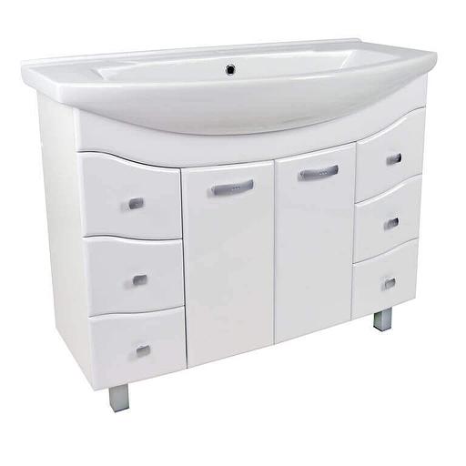 Тумба Элегант 105 DORATIZ 9911.006, белая, под умывальник Элеганс 105 фото 5