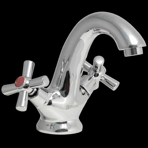 Смеситель для умывальника двуручный "Juguni" с гибкой подводкой, JGN0741 фото 1