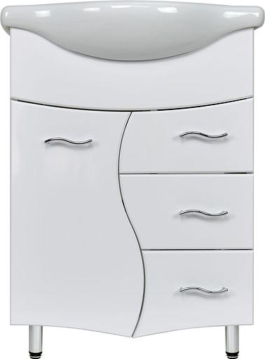 Тумба Софи 60 DORATIZ 9912.002, белая, под умывальник Элегия 60 с 3 ящиками фото 2