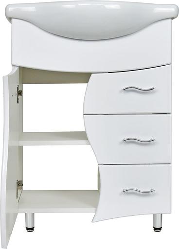 Тумба Софи 60 DORATIZ 9912.002, белая, под умывальник Элегия 60 с 3 ящиками фото 3