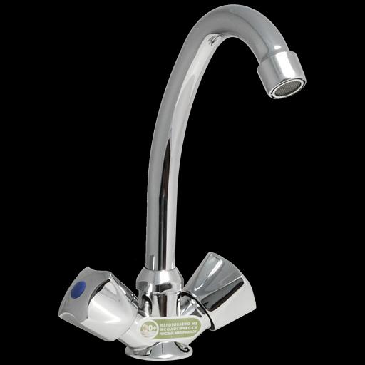 Смеситель для мойки двуручный "Juguni" с гибкой подводкой, JGN0430 фото 1