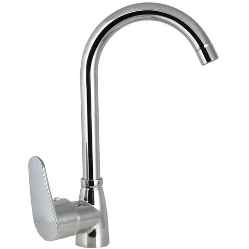 Латунный смеситель для мойки одноручный Istok life с поворотным R-изливом фото 1